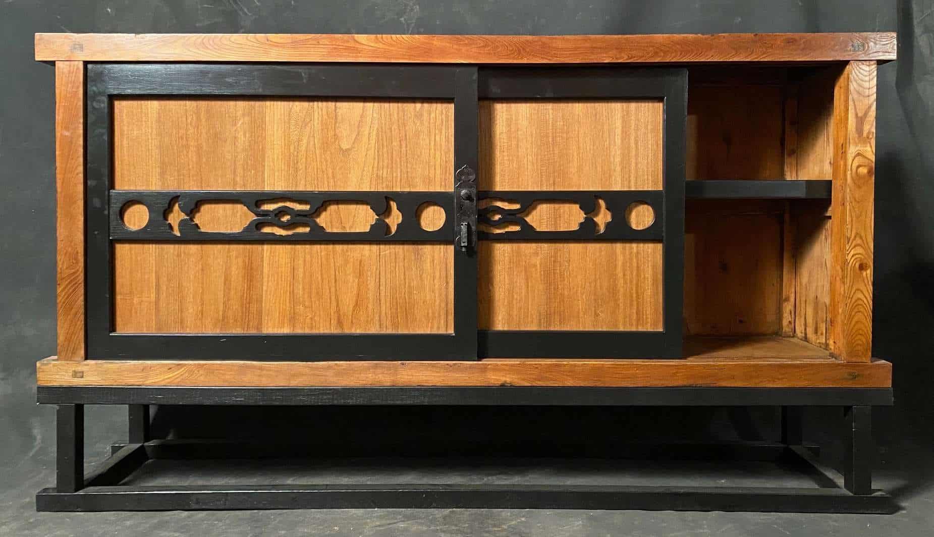 Japanese Antique Long Getabako Shoe Tansu - Zentner Collection